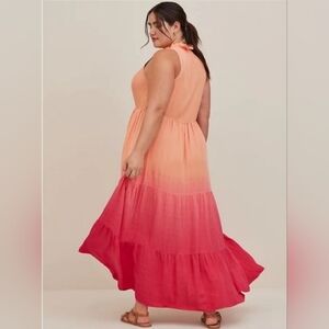 Torrid ombre challis maxi dress